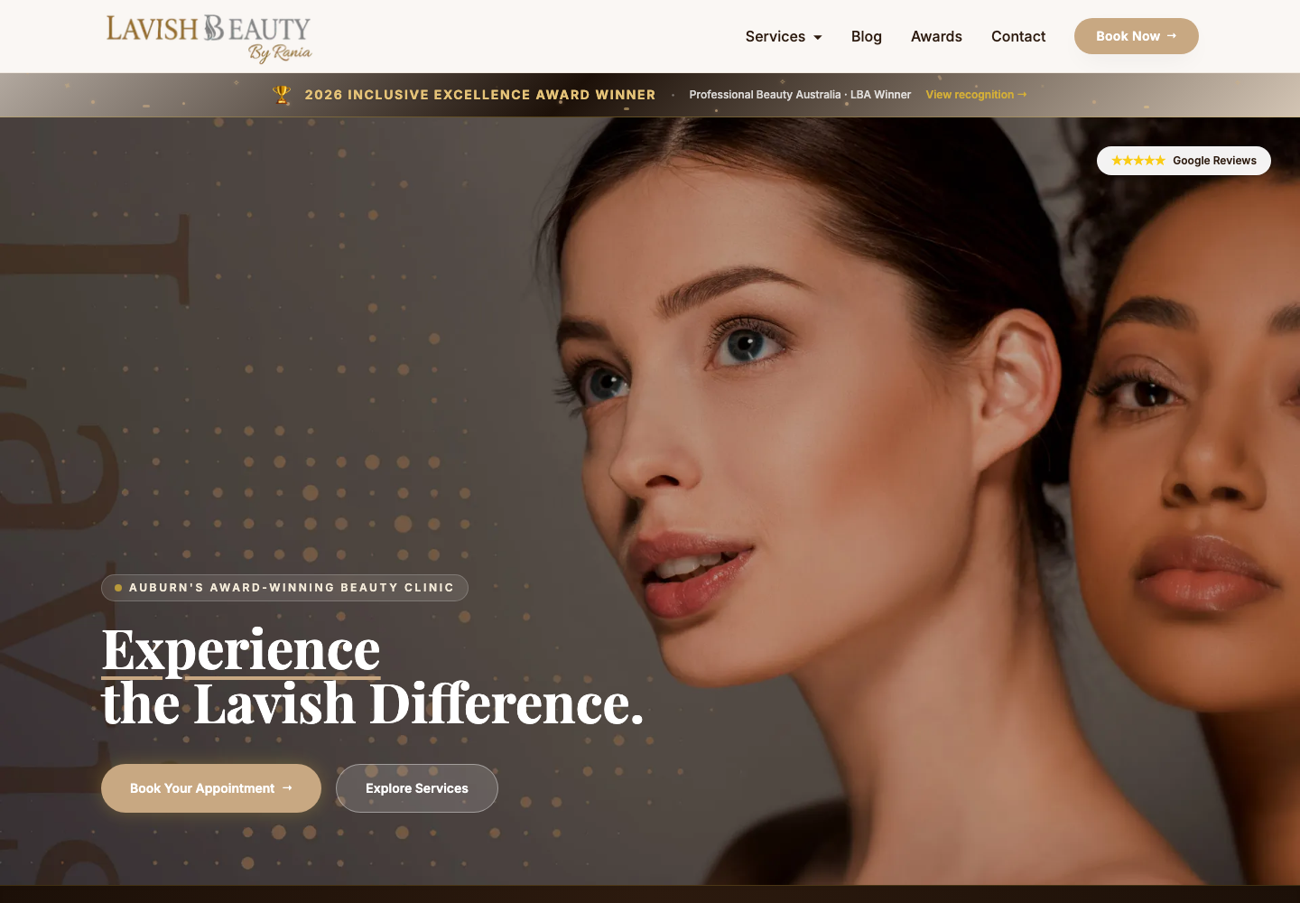 REAL CLIENT WEBSITE / ARCHIVED HOMEPAGE